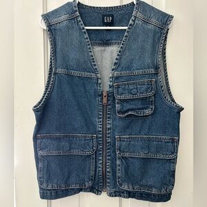 GAP Blue Denim Vest